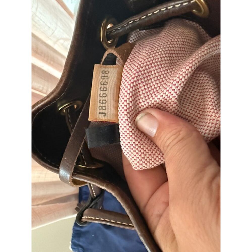 DOONEY & BOURKE GIRRAFFE PRINT DRAWSTRING SHOULDER BAG WITH DUST BAG - Picture 11 of 16